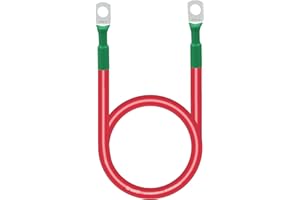 DIGI MARKER 2 Gauge Battery Cables - 3ft(36 inch) Battery Inverter Cables with Terminals 3/8" Lugs -Replacement Copper Wire Cables for Car,Truck,RV,Automotive, Marine, Solar, ATV