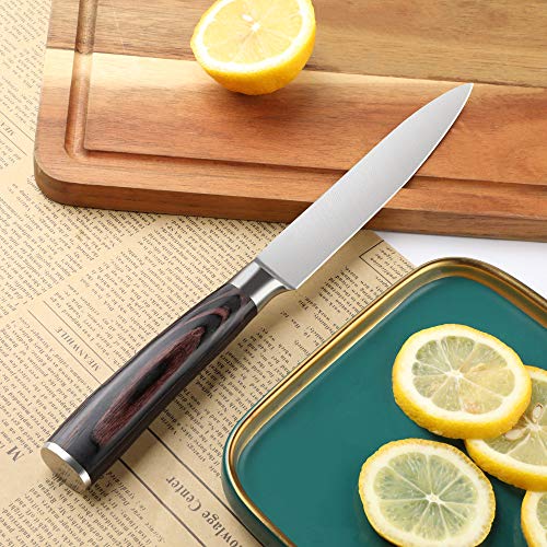 Kitchen Utility Knife 5 inch Petty Knife High Carbon German Stainless