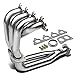 For Honda EJ EG EK Polished Chrome Header Stainless Steel Tubular Exhaust Manifold+Piping