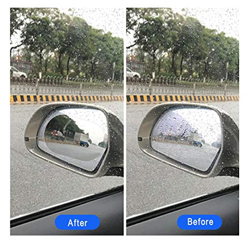 Car Blind Spot Mirror Film - 2 HD Anti-Fog Anti-Glare Anti-Scratch Waterproof Universal Auto Back Mirror Screen Nano Protective Films (13595mm)