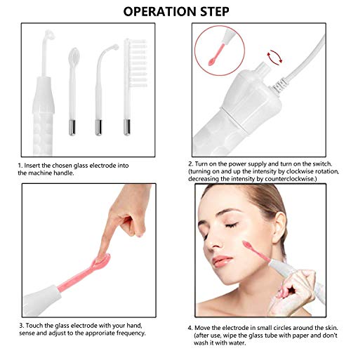 High Frequency Facial Machine, MQ Portable High Frequency Wand Skin