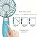 Welltop Handheld Fan USB Rechargeable Desk Fan Portable Small Fans 3 Speeds Personal Fan for Home Office Travel