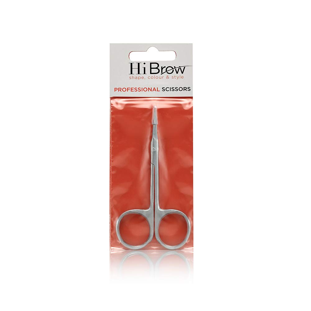 Hi Brow Deluxe Professional Stainless Steel Curved Brow Scissors
