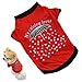 Ninasill New Beautiful Raindrops Bone Summer Pet Puppy Small Dog Cat Pet Clothes, Vest T Shirt Apparel Hot (XS)