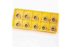 LAHDYFHOE GBJ 10pcs 22ER N60 US7 3.5-5.0mm Threading Inserts Carbide Inserts for Machining Iron and Steel Parts Suitable for SER/SEL Threading Holders (22ER N60 Gold)