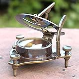 Vintage Brass Compass Antique Marine Sundial