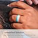 Enso Slanted Brick Silicone Ring Pink Sand Size:6