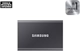 Samsung T7 Portable SSD 2TB Gray USB 3.2 External Solid State Drive 1050MB/s view 2