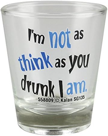 Shot Glass - Assorted Themes/Colors (I'm Not as Think)