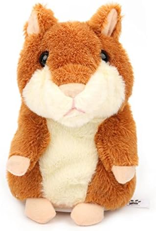 TALKING HAMSTER REPEATS WHAT YOU SAY ELECTRONIC PET TALKING PLUSH TOY BUDDY MOUSE FOR KIDS, 3 X 5.7 INCHES, BATTERIES NOT INCLUDED