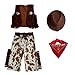 Meeyou Little Boys' Wild West Cowboy costume,XL