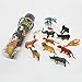 MICHLEY 12 Pieces Mini Jungle Animals Toys Set Wild Vinyl Plastic Animal Learning Party Favors Toys
