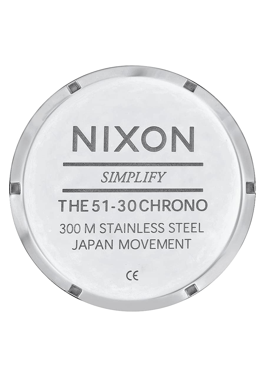 NIXON 51-30 Chrono A083 - 300m Water Resistant Men's Analog Fashion Watch (51mm Watch Face, 25mm Stainless Steel Band)