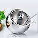 HardNok Stainless Steel Sugar Bowl with Glass Lid and Spoon,300ML