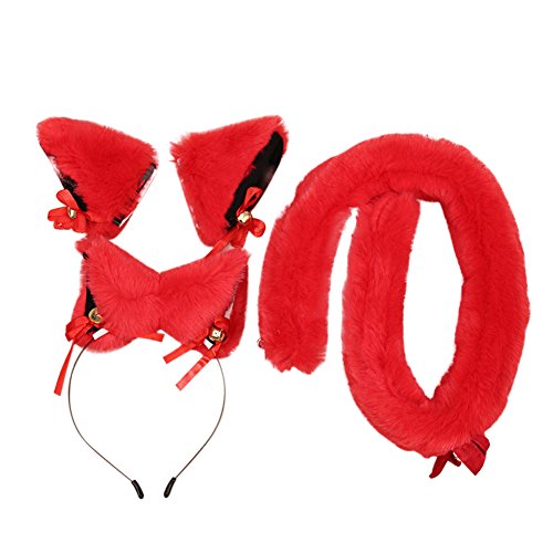 PYD Fox Cat Ears Hairband Cosplay Costume Accessory Party Fancy Dress Headband