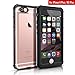 FITFORT  Waterproof Clear Protective Case for iphone 6/6s Plus (5.5-Inch) - Black&Crystal