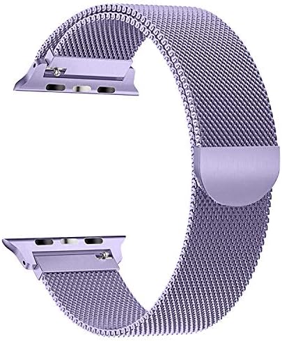 VODKE Compatible For Apple Watch Strap 38mm/42mm/40mm/44mm, Stainless Steel Mesh Milanese Loop Replacement Compatible for iWatch Series 4/3/2/1