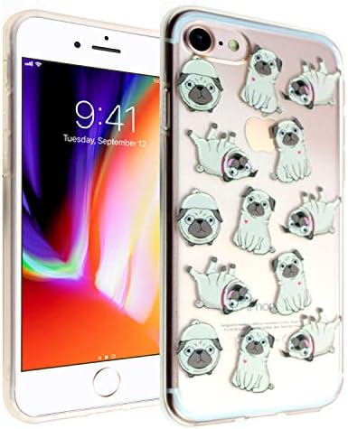 iPhone 7 8 CASEMPIRE Pug TPU Case Shock Proof Never Fade Slim Fit Cover for iPhone 6S 7 8- Pugs Dog TPU