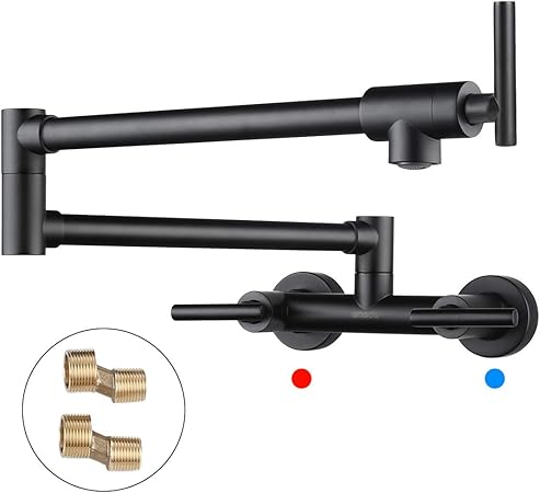 Wowow Pot Filler Faucet For Both Hot Cold Water Folding Kitchen