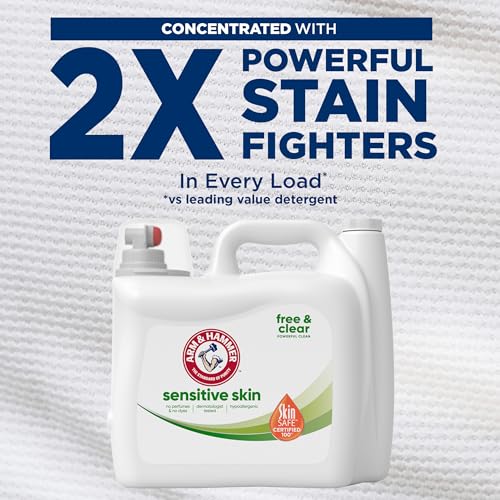 ARM & HAMMER Sensitive Skin Free & Clear Liquid Laundry Detergent photo 11