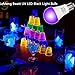 LEMENG UV LED Black Lights Bulb 9W Ultraviolet A19(60W 75Watt Equivalent), E26 Medium Base 120V, UVA Level 395-400nm, Glow in The Dark for Blacklights Party, Body Paint, Fluorescent Poster- 6 Pack
