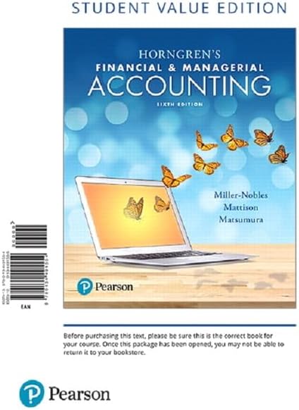 Amazon.com: Horngren's Cost Accounting: A Managerial Emphasis