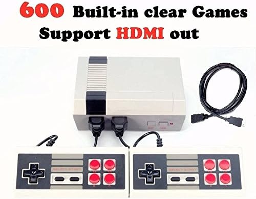 HDMI HD Video Game Entertainment System Classic Mini TV Game Console With Built in 600 Games,2pcs Controllers