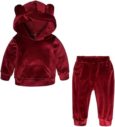 baby velvet tracksuit