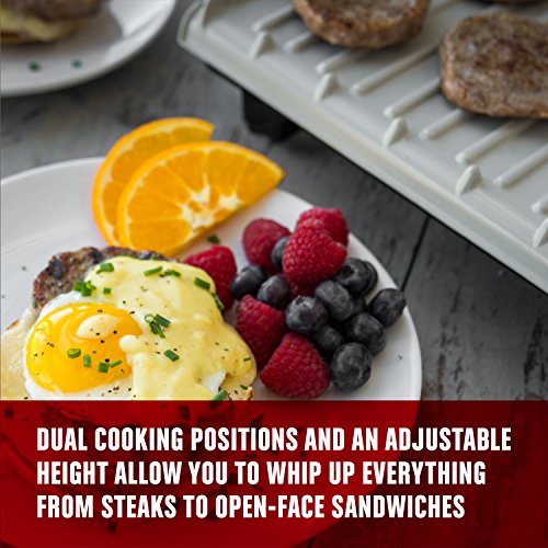 Foreman GRBV5130CUX Grill & Broil 6in1 Electric Indoor Grill, Broiler, Panini Press