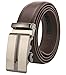 ITIEZY Men's Leather Ratchet Dress Belt with Automatic Buckle Sliding Belt for Men in Gift Box