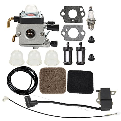 Milttor C1Q-S71 C1Q-S97 C1Q-S66 Carburetor Ignition Coil Fit Stihl FS75 FS80 FS80R FS85 FS85R FS85T FS85RX FC85 FC75 HL75 HT70 HT75 Trimmer