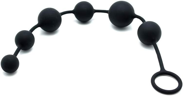 Rimba Anal Beads, 40 cm, 200 g, Black, 40 cm (Pack of 1)