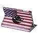 HDE iPad Mini iPad Mini 2/3 Cases and Covers [Auto Sleep/Wake] 360 Rotating Stand for iPad Mini 1/2/3 Retina (American Flag)