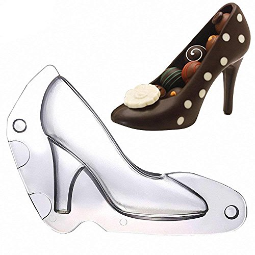 Chocolate Heel Mold. 7.5 Inch Long High Heel Shoe Chocolate Mold