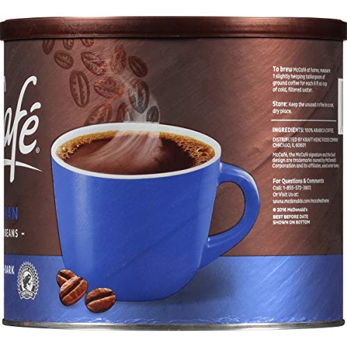 McCafe Medium Dark Roast Ground Coffee, Colombian, 30 Ounce (Pack of 6