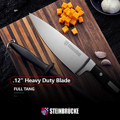 STEINBRÜCKE Chef Knife, 6-Inch Kitchen chef Knives Sharp Chef\'s Knife, 5cr15mov German Stainless Steel, Full Tang, Cook\'s Knife for Home Kitchen Restaurant