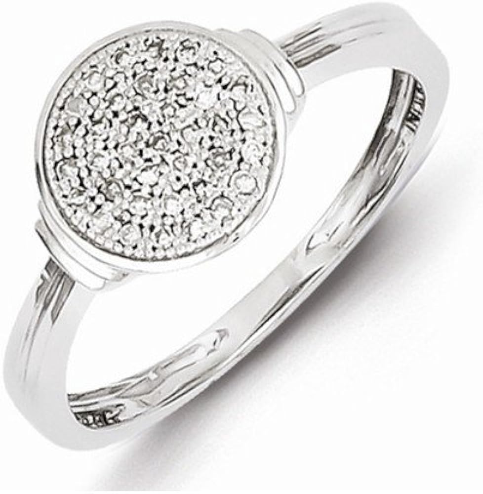 Sterling Silver Diamond Ring Amazon.co.uk Jewellery