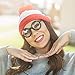 Wheres Waldo Hat and Glasses -Great for Harry Potter Glasses w/Wheres Waldo Costume Beanie -Waldo Glasses w/White & Red Beanie Hat -Pom Pom Beanie & Circle Glasses for Men - Wheres Waldo Accessories