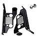 iFJF Front Foot Pegs Solid Oxidized Iron -Black Powder Coated Foot Rest Grille Kick Panel for 2007-2017 Jeep Wrangler Jk JL JKU Unlimited(1pair)