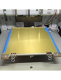wisamic Pei Hoja 254 mm x 224 mm con 3 M Cinta Adhesiva pre applied para Prusa i3 Mk2S, Ultem 1000, grosor de 0,25 mm), color ámbar