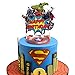 Super Hero Cake Topper Birthday Cake Cupcake Decorations Party Supplies Toppers for Fans of Super Hero