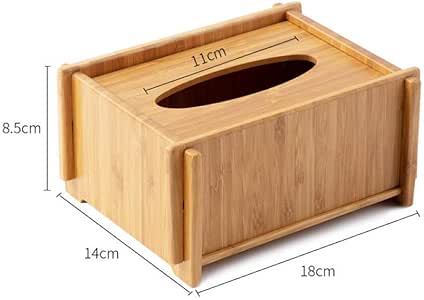 Qianqingkun Bandeja de bambú, Caja de Almacenamiento doméstica