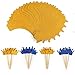 72pcs Gold Glitter Crown Cupcake Toppers and Wrappers for Baby Shower Birthday Wedding Party Decorations