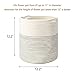 Mkono Cotton Rope Plant Basket Modern Indoor Planter Up to 11 Inch Flower Pot Woven Storage Organizer with Handles Home Decor, 12
