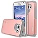 S6 Active Case, Galaxy S6 Active Case, RANZ Grey with Rose Gold Hard Impact Dual Layer Shockproof Bumper Case For Samsung Galaxy S6 Active (G890)