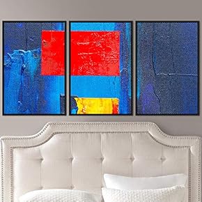 signwin 3 Piece Framed Canvas Wall Art Abstract...