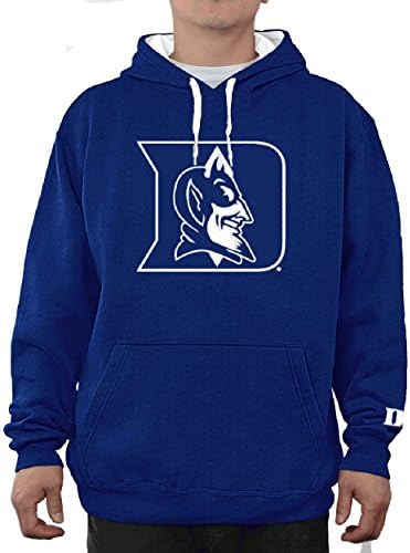 E5 Duke Blue Devils Mens Royal Embroidered Icon Hoodie Sweatshirt
