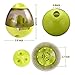 Wellood Dog Treat Dispenser Ball Toy, Interactive Treat-Dispensing Ball for Dogs & Cats: Increases IQ & Mental Stimulation, Tumbler Design Slow Feeder Easy to Clean Green