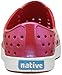 native Kids' Jefferson Iridescent Child Shoe, Torch Red/Shell White/Galaxy Iridescent,  8 Medium US Toddler