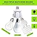 Toplimit 3 in 1 Standard LED Light Bulb Lamp Socket Adapter Splitter Heat-Resistant PBT E26 and E27 86V-240V Light Socket Splitter